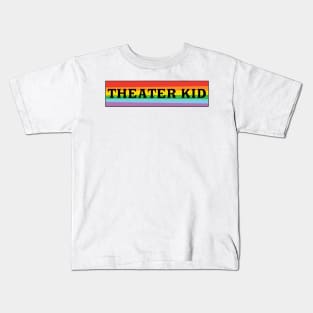 Theater Kid Rainbow horizontal 3 Kids T-Shirt